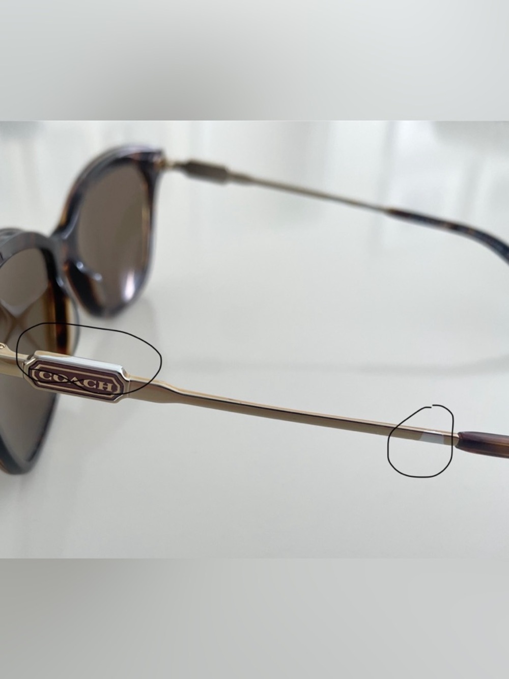 Coach HC8305 512083 Havana UV Polarized Sunglasses in Dark Tortoise with Case - Picture 13 of 14